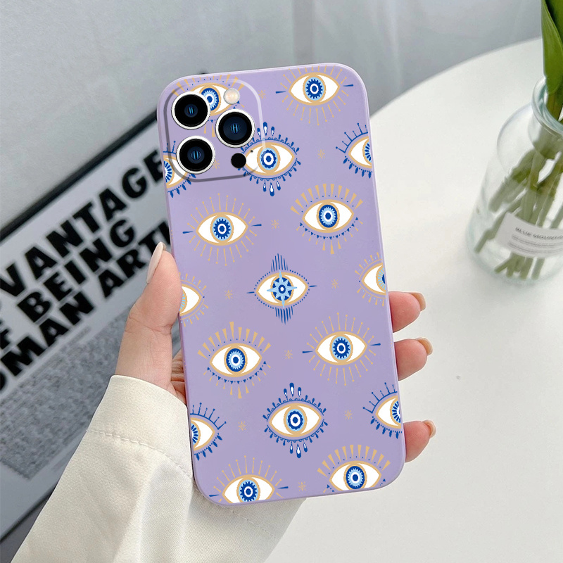 

Eyes Pattern Print Silicone Protective Phone Case Anti-fall Protective Phone Case For Iphone Series Gift For Birthday/easter/boy/girlfriends