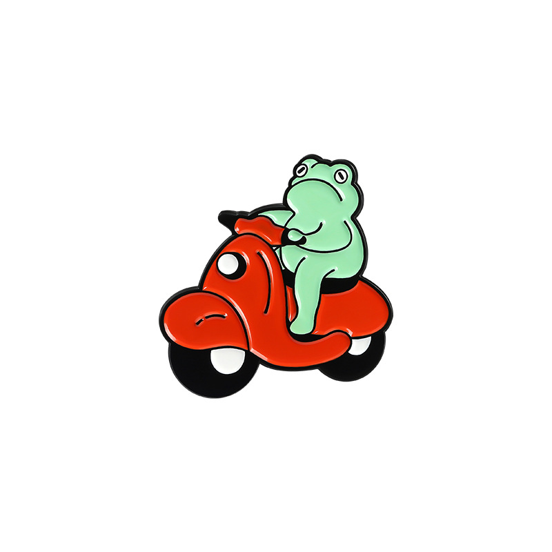 Cute Frog Car Brooch for Accessories