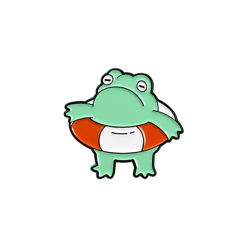 Cute Frog Car Brooch for Accessories