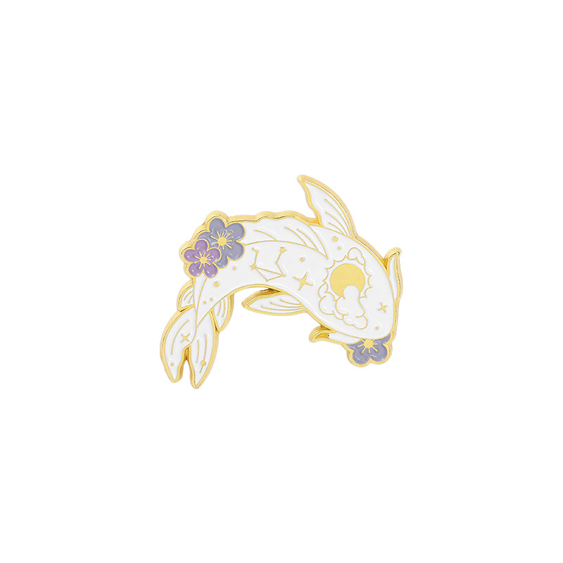 Lover & Fish Men's Brooch Kitten Pin