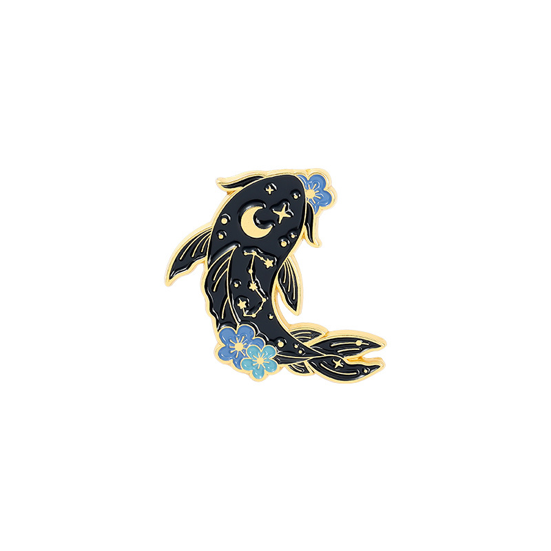 Lover & Fish Men's Brooch Kitten Pin
