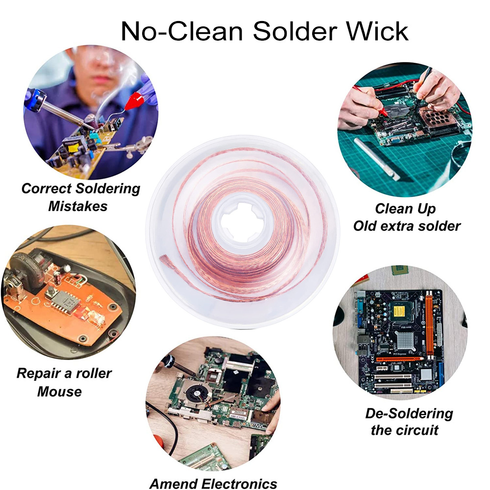 Diy No clean Solder Wick Desoldering Wick Removal Tool Temu