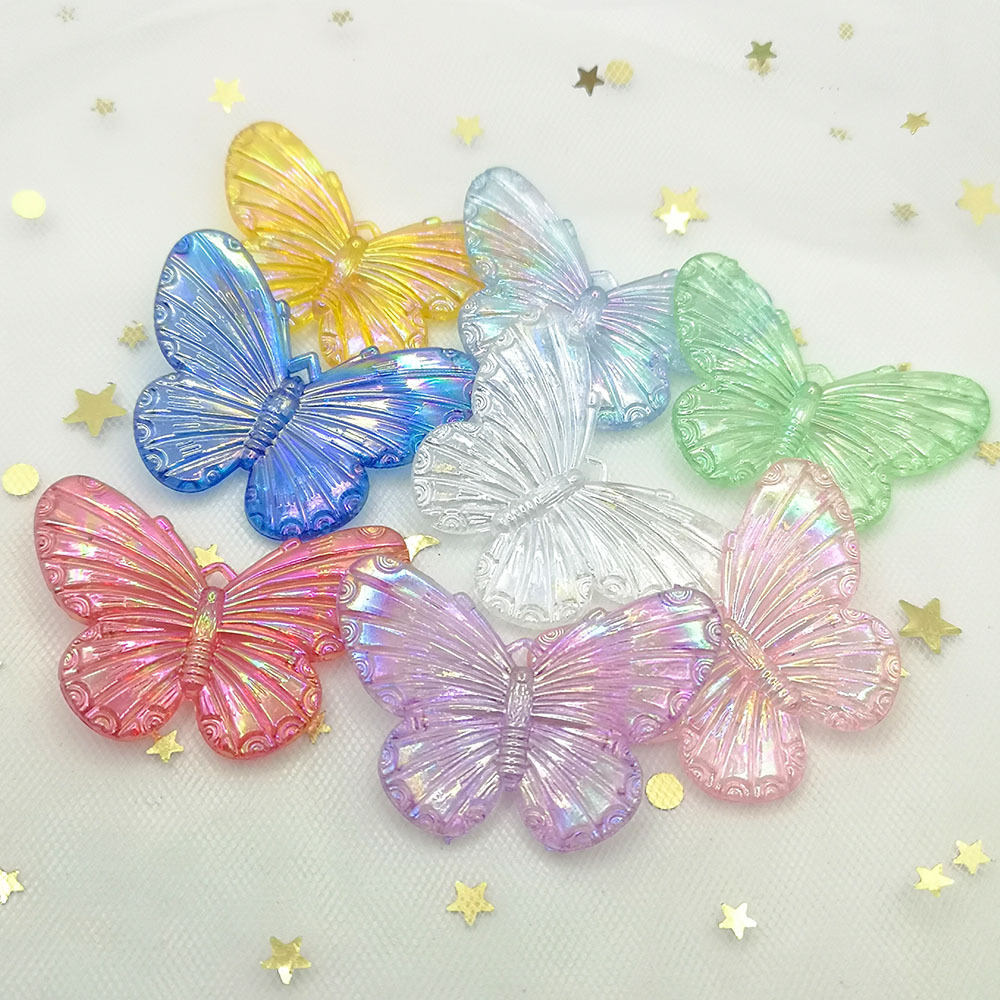 Paquete 10 Mariposas Resina 25 X 38 Mm Mariposa Colores - Temu