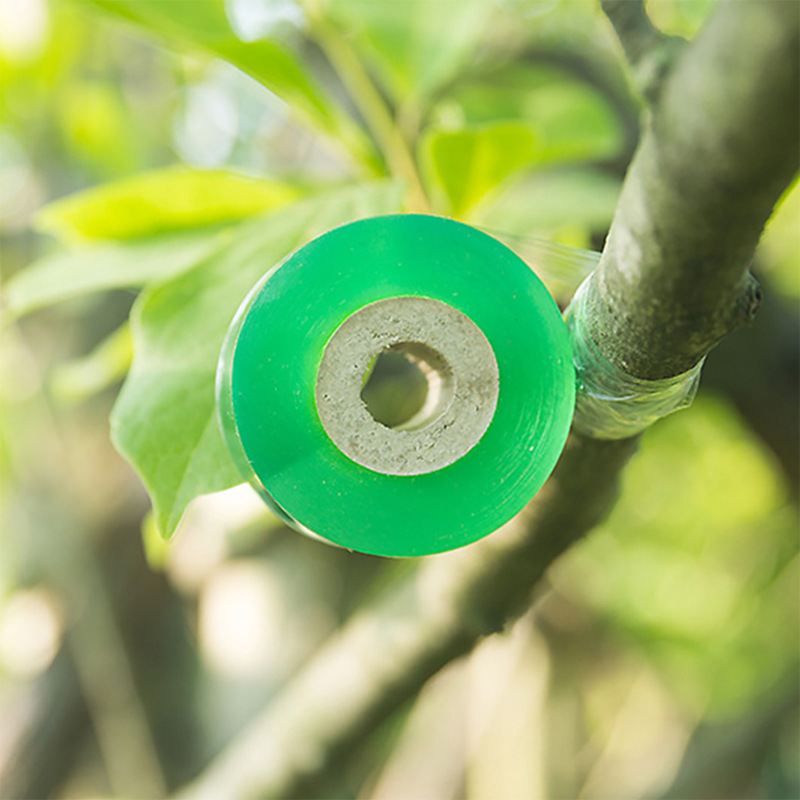 Grafting Tape, Stretchable Garden Grafting Tape Plants Repair Tapes for Floral Fruit Tree and Poly Budding Tape - Green, Size: 2 cm