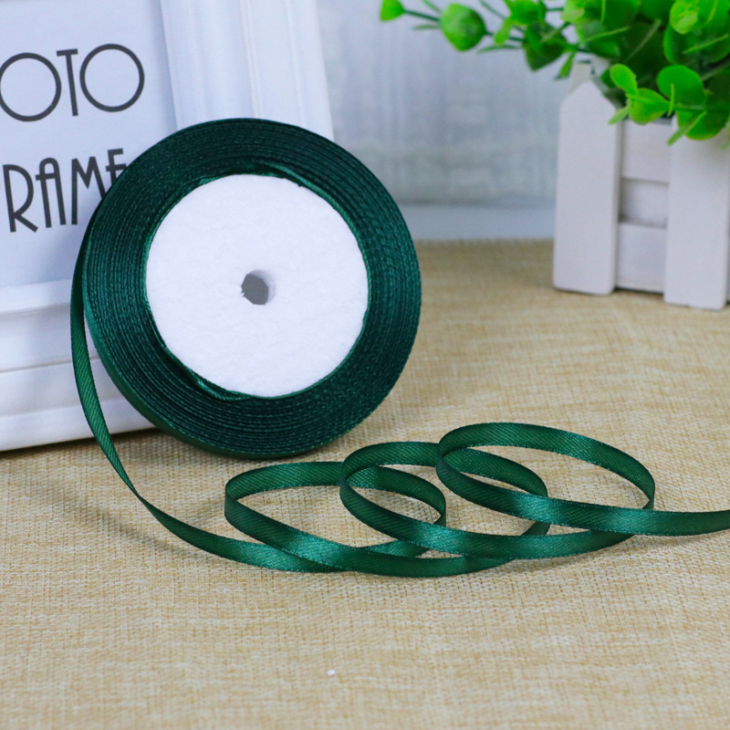 1.5cm*22m Dark Green Ribbon For Gift Wrapping