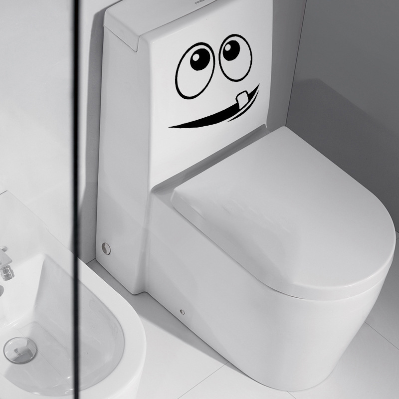 Funny Toilet Lid Decal Wall Sticker Bathroom Decor