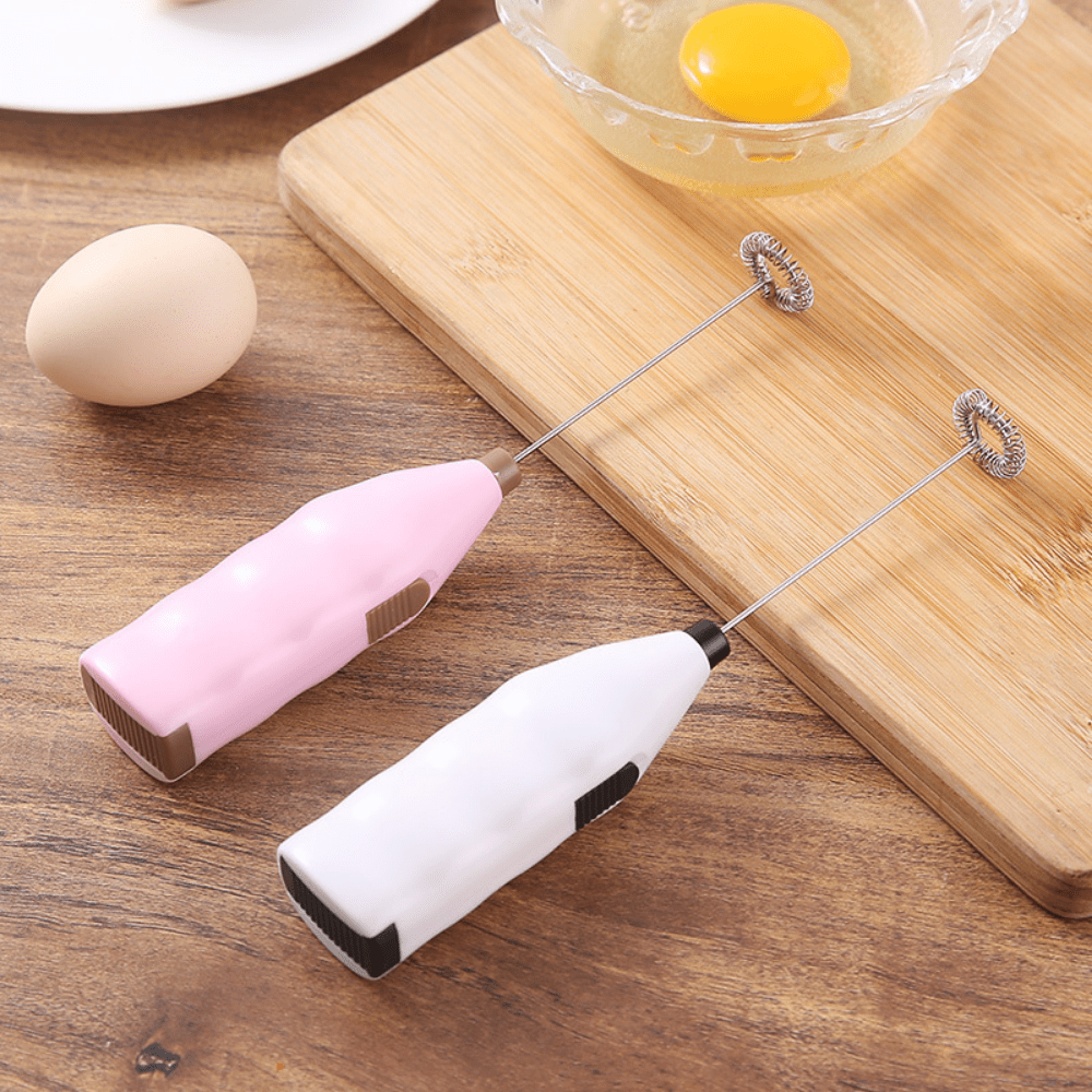 Electric Egg Beater Milk Frother For Coffee Household Kitchen Mini  Stainless Steel Coffee Milk Tea Blender
