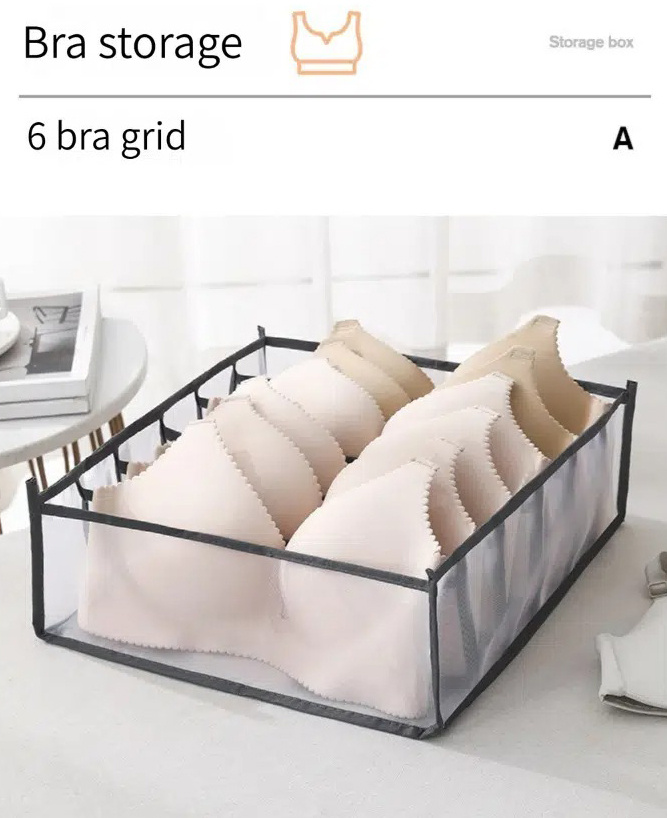 Grid Underwear Organizer - Foldable and Sectioned Lingerie Storage Box Only  $8.99 PatPat US Mobile