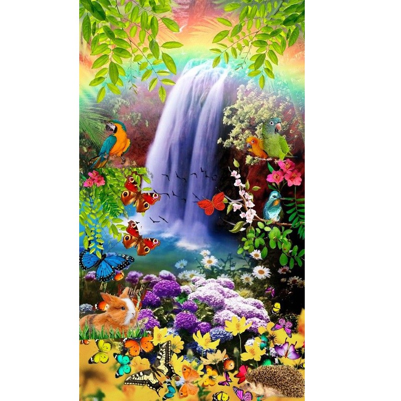 Diy 5d Diamond Painting Kits For Adults Waterfall Embroidery - Temu