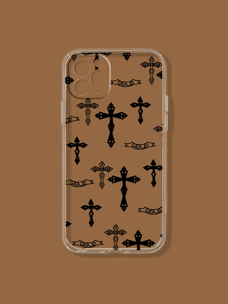 Cross Design Protective Mobile Phone Case For Iphone 14 13 12 11 Xs Xr X 7  Mini Plus Pro Max - Temu