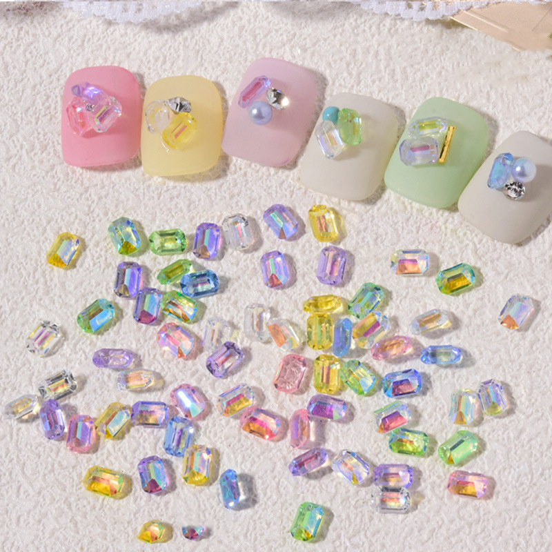 100 pcs Zircon Rhinestones Nail Art Gemstone Nail Tips