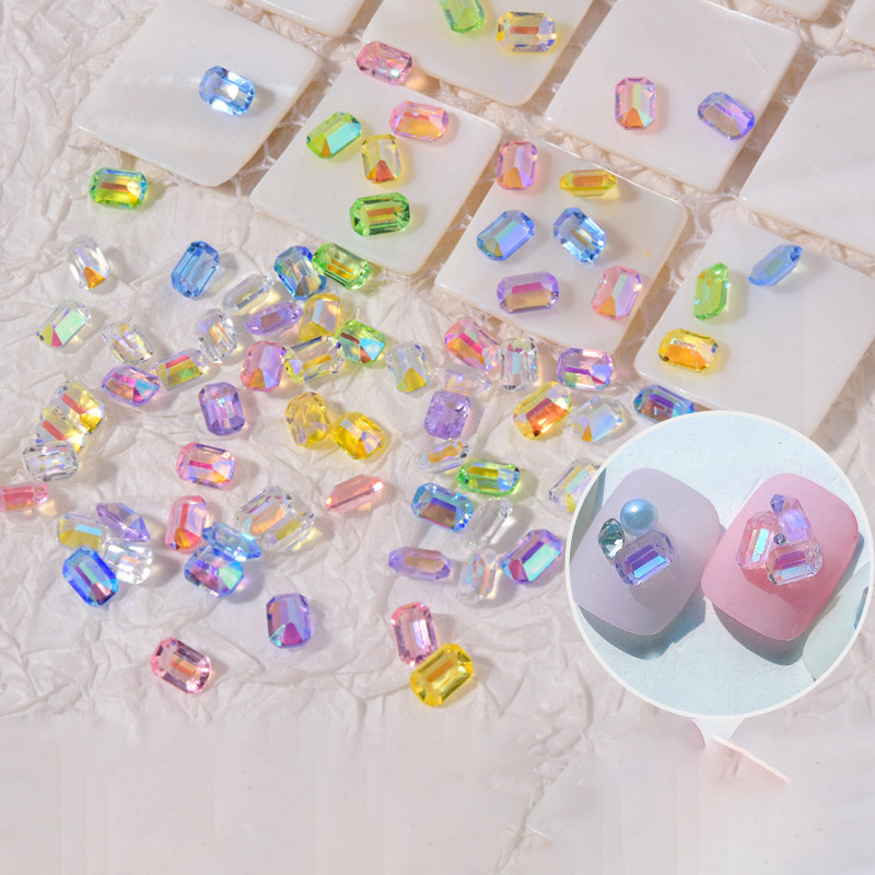 100 pcs Zircon Rhinestones Nail Art Gemstone Nail Tips