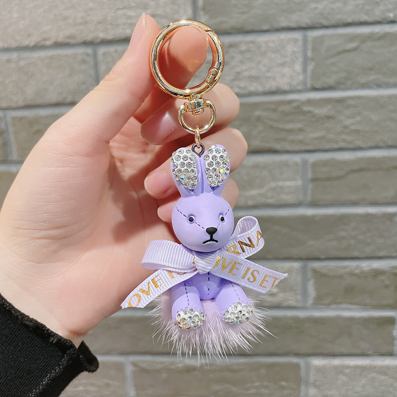 Cute Bunny Pendant Plush Bag Accessory Keychain Pendant Doll Cute