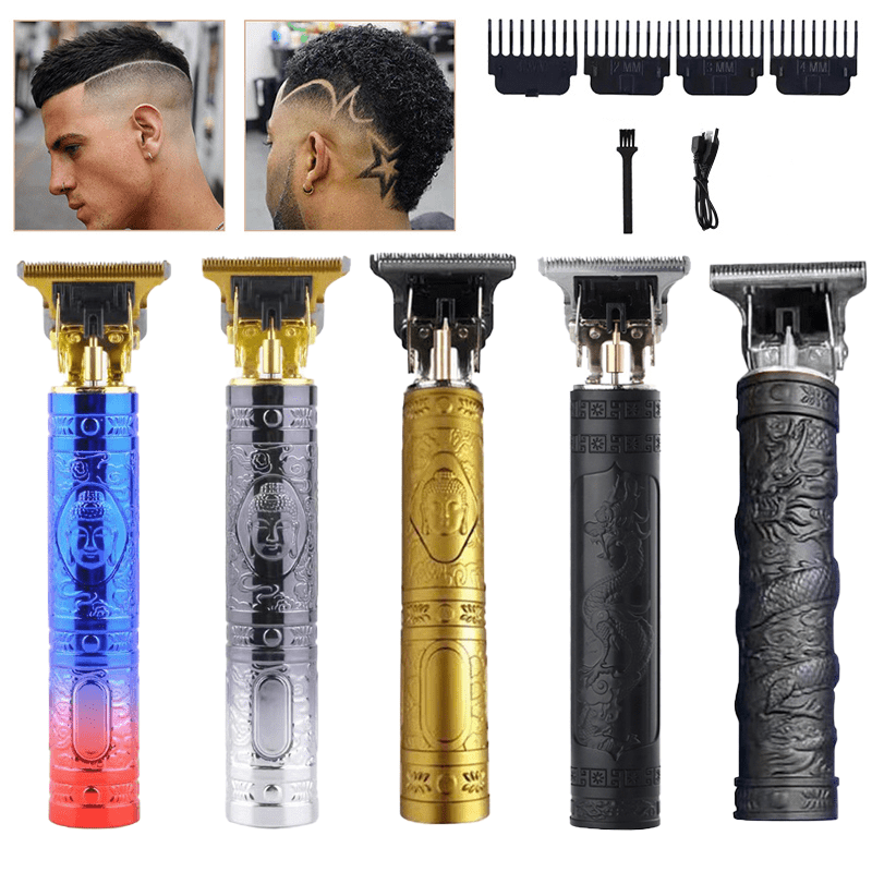 Professional Hair Clippers For Men Electric Haircut Kit Hair Trimmer Grooming Usb Rechargeable