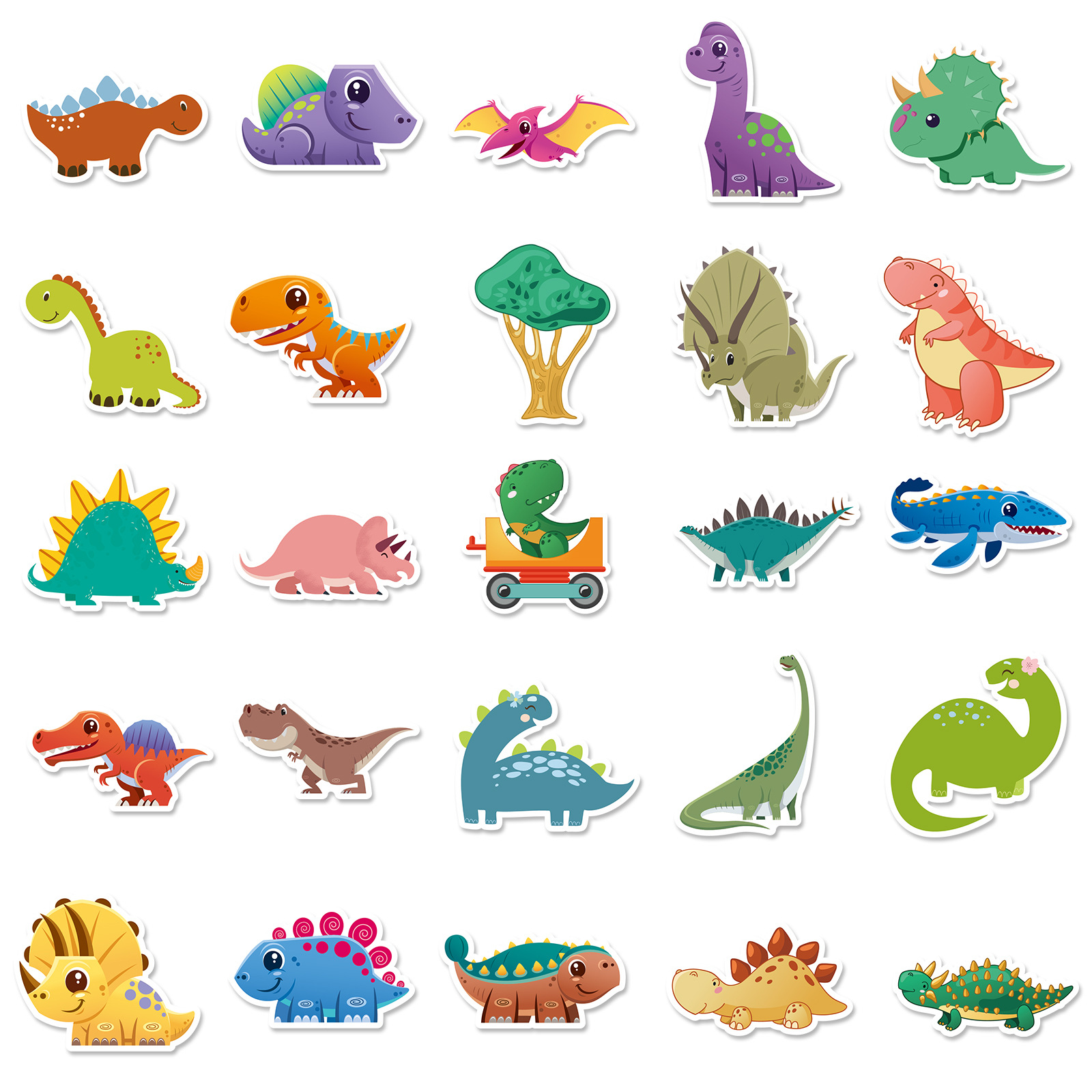 Cute Cartoon Dinosaurs Stickers Perfect For Laptops Pcs - Temu