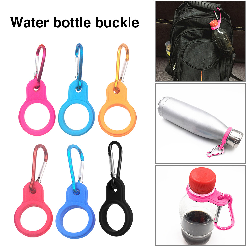 3pcs Water Bottle Carabiner Clip For Outdoor Hiking Camping, Climbing  Traveling (black)