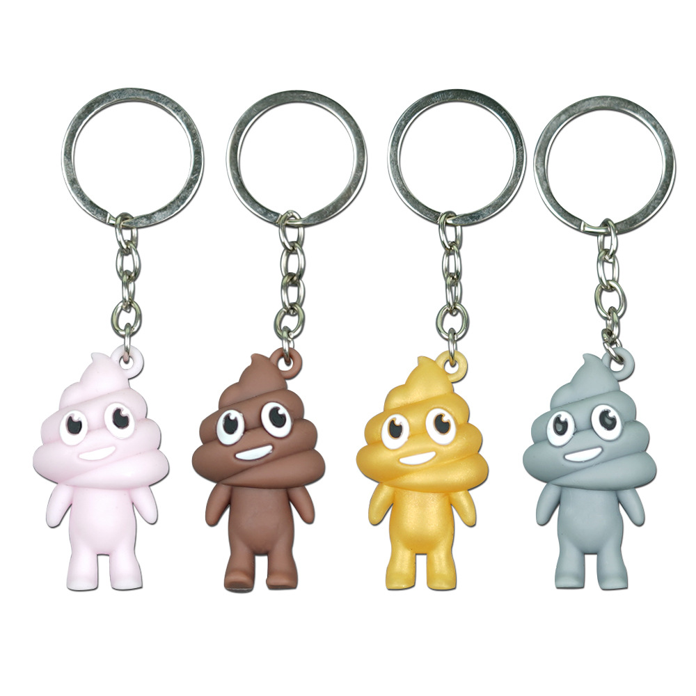 1Pcs Funny Spoof Poop Doll Keychain for Car Keys Accessoriers Cute Tricky  Decompression Pinch Poop Keyring Fun Toilet Key Chain - AliExpress