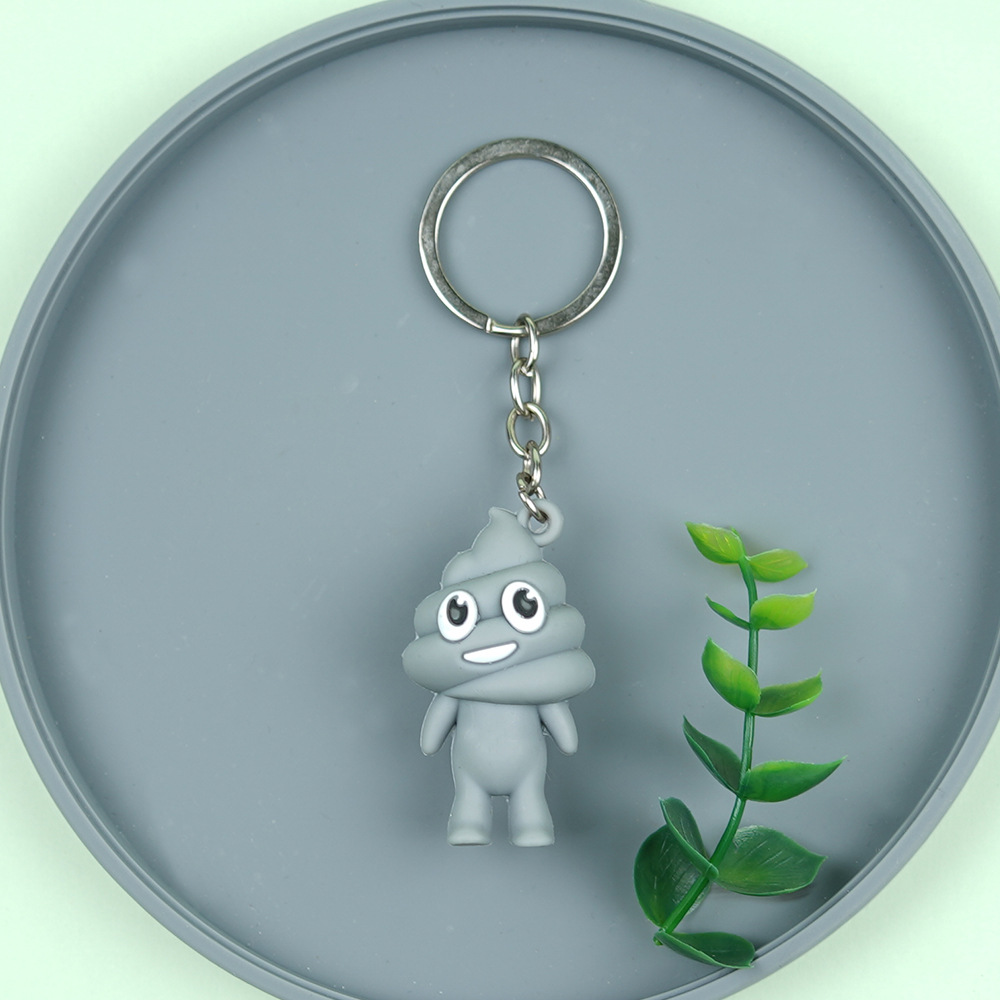 Cute Creative Dog's Head Poop Keychain Personality Key Ring Fun Gift Car  Bags Pendant Keyrings Toy - AliExpress