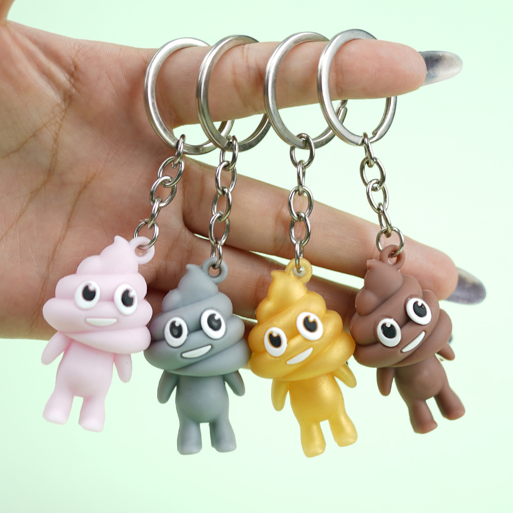 Cute Creative Spoof Poop Keychain, Personality Toilet Key Ring, Fun Gift  Poop Car Bags Pendant Toy Key Chain - Temu
