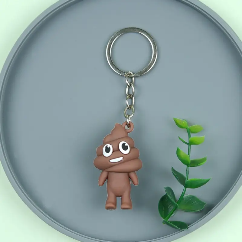 Cartoon Poop Keychain Pendant Cute Bag Accessories Keychain - Temu