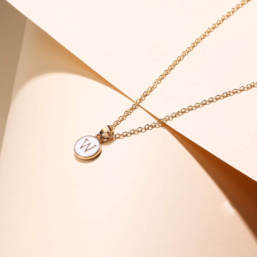 Elegant Golden-Tone Initial Necklace with Interlocking O-Link Chain - 1-26 Letters for Women, Durable Minimalist Jewelry Gift for Birthdays, Anniversaries & Special Occasions, Necklace, Birthday Jewelry, Sophisticated Style, Delicate Craftsmanship