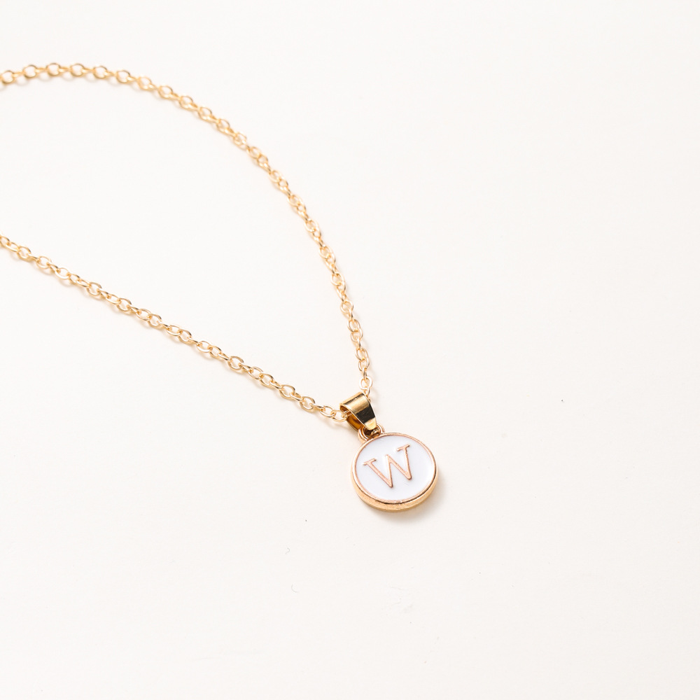 Elegant Golden-Tone Initial Necklace with Interlocking O-Link Chain - 1-26 Letters for Women, Durable Minimalist Jewelry Gift for Birthdays, Anniversaries & Special Occasions, Necklace, Birthday Jewelry, Sophisticated Style, Delicate Craftsmanship