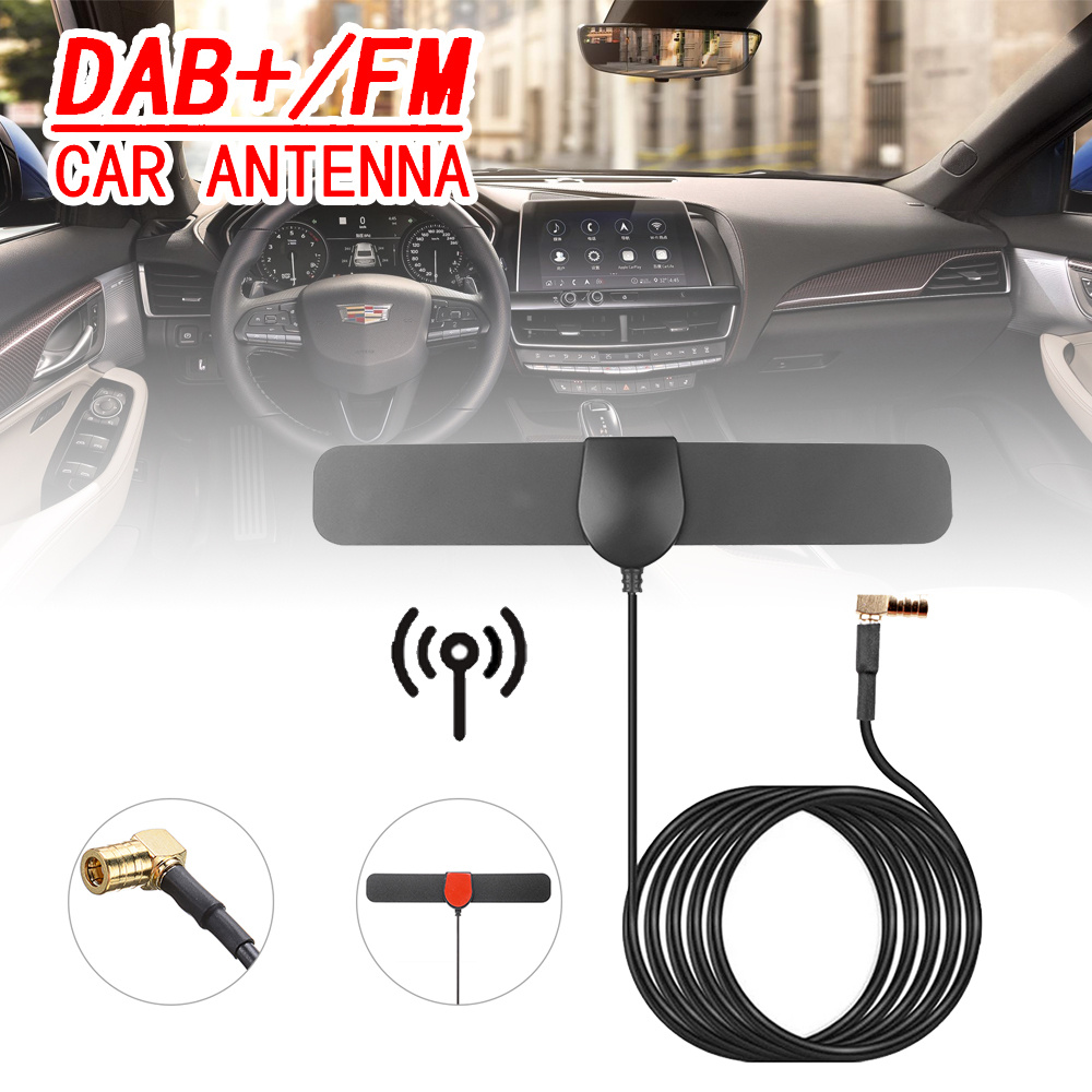 Antena de coche, antena universal para coche, DAB GPS, antena FM activa,  amplificada, montaje en techo, impermeable, a prueba de polvo
