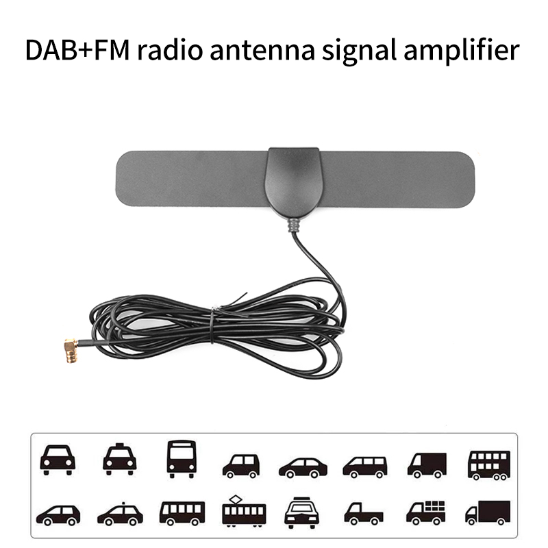 Antena Radio Digital Coche Dab+fm Antena Amplificación - Temu Chile