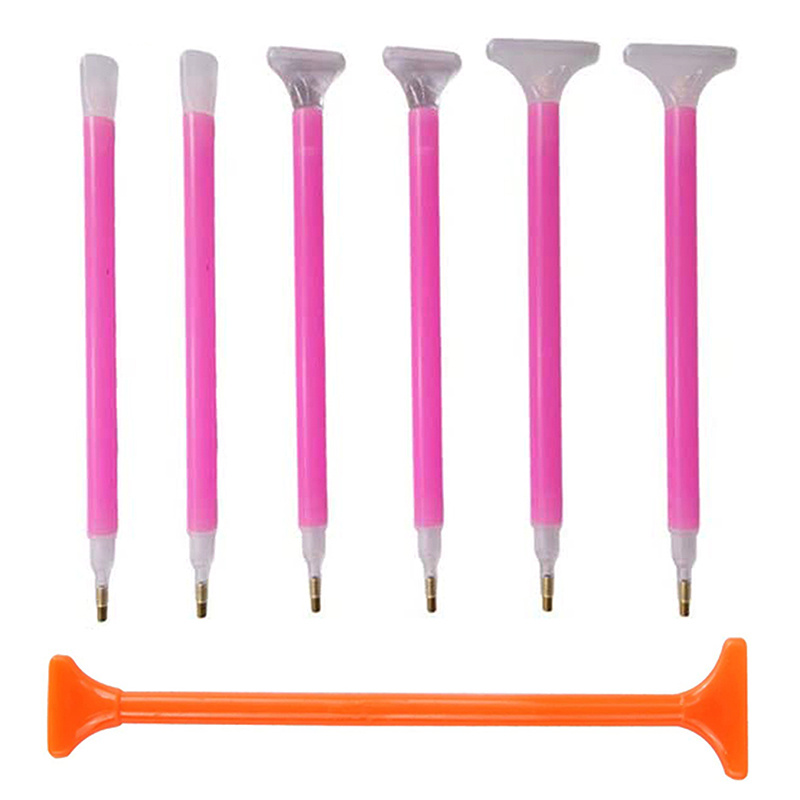 DIY Diamond Painting Mosaic Tool New Rotary Push Clay Wax Automatic Fast  Point Drill Pen 5D Diamond Embroidered Accessories