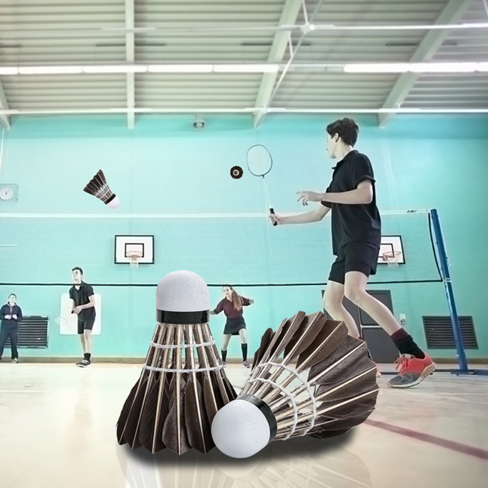 Professional Goose Feather Badminton Shuttlecocks 12Pcs