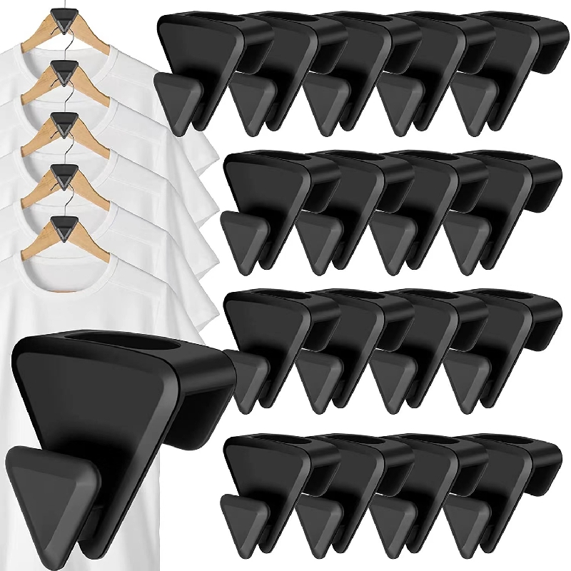 Space Triangles for Hangers, 18 Pcs Value Pack Space Saving Hanger Hooks,  Clothes Hanger Connector Hooks, Create Up to 5X Closet Space, Hooks for  Organizing Closets, Fits All Hangers 