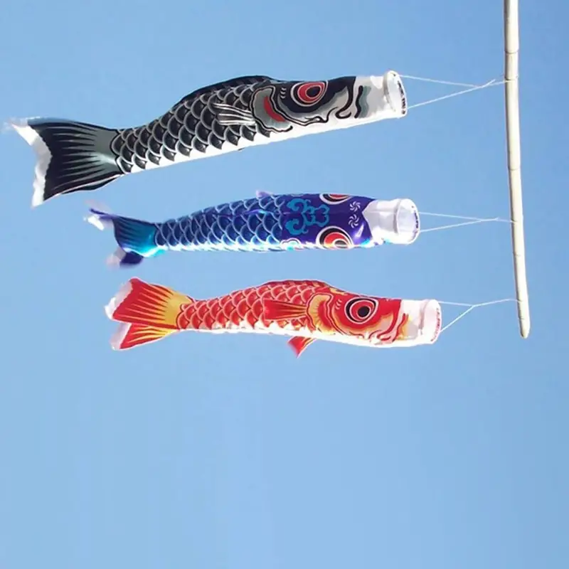1pc Japanese Carp Wind Sock Flag Beautiful Hanging Decoration For