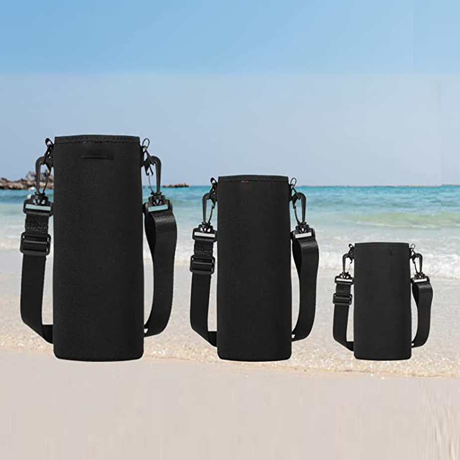 

Neoprene Water Bottle Carrier Bag With Adjustable Shoulder Strap, Cup Cover Sleeve, Portable Water Bottle Insulat Bag For 12oz To 64oz Stainless Steel/glass/plastic Bottles