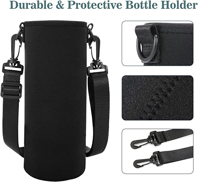 Behogar Reusable Bottle Sleeve Carrier Holder Cover w/Buckle