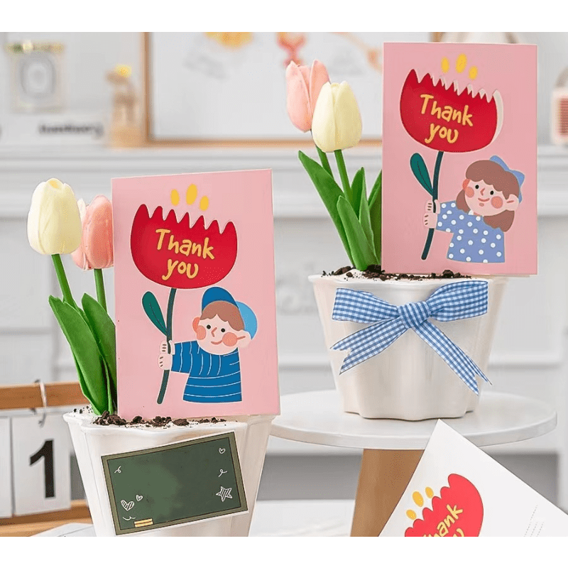 Mother's Day Greeting Cards Blessing Thank You Bouquet Cards - Temu