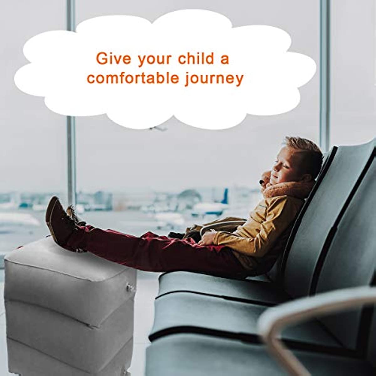 Travel Foot Rest Pillow, Inflatable Travel Leg Rest Pillow, For Foot Rest  On Airplanes, Cars, Trains, Office - Temu United Arab Emirates