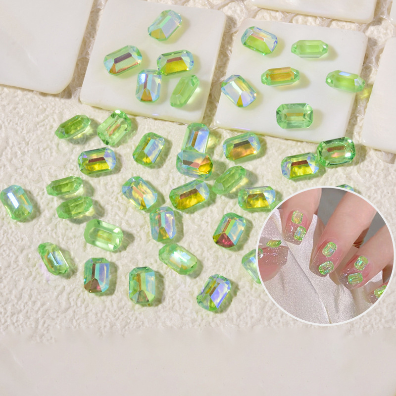 100 pcs Zircon Rhinestones Nail Art Gemstone Nail Tips