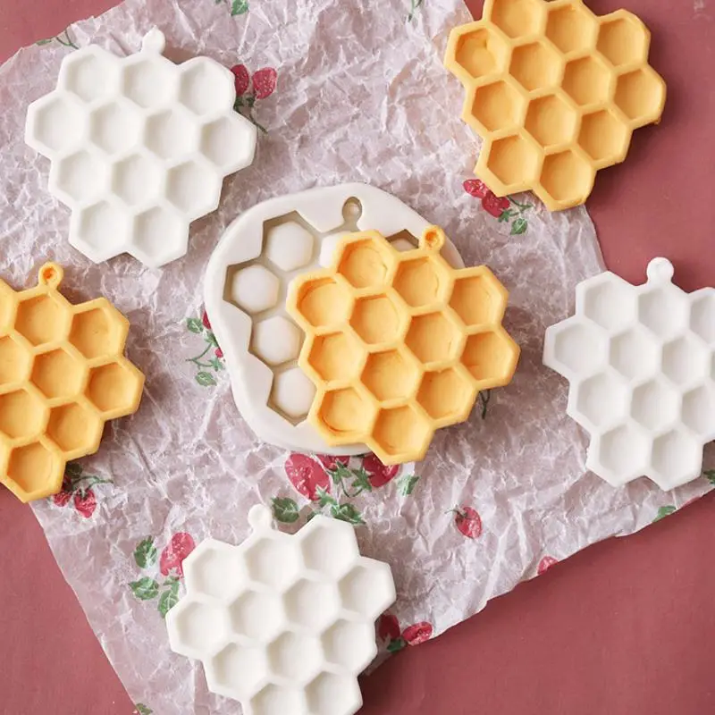 White Silicone Honeycomb Chocolate Mold For Diy Cake - Temu