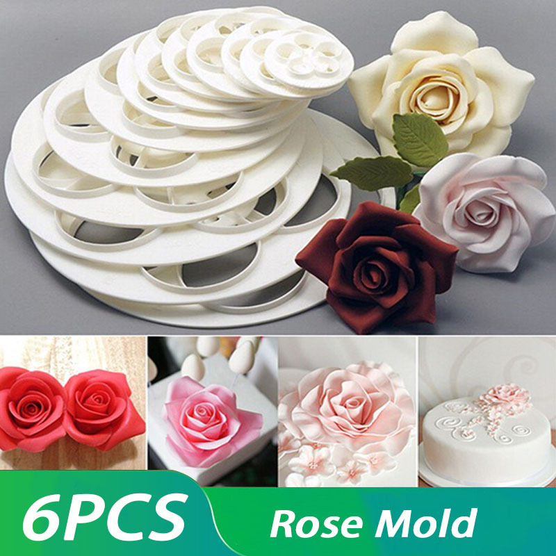  Peony Flower Molds GumPaste Mold Veiner & Cutter Cake  Decorating Mould Sets Silicone Flower Molds Sugar Flower Cake Decorating  Tool: Home & Kitchen