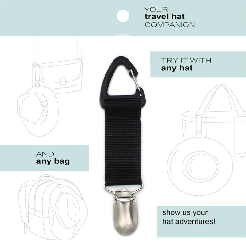 Clip de sombrero para colgar en bolsa de viaje, bolso, mochila, equipaje,  viaje al aire libre, playa, senderismo, accesorios para niños y adultos -  AliExpress