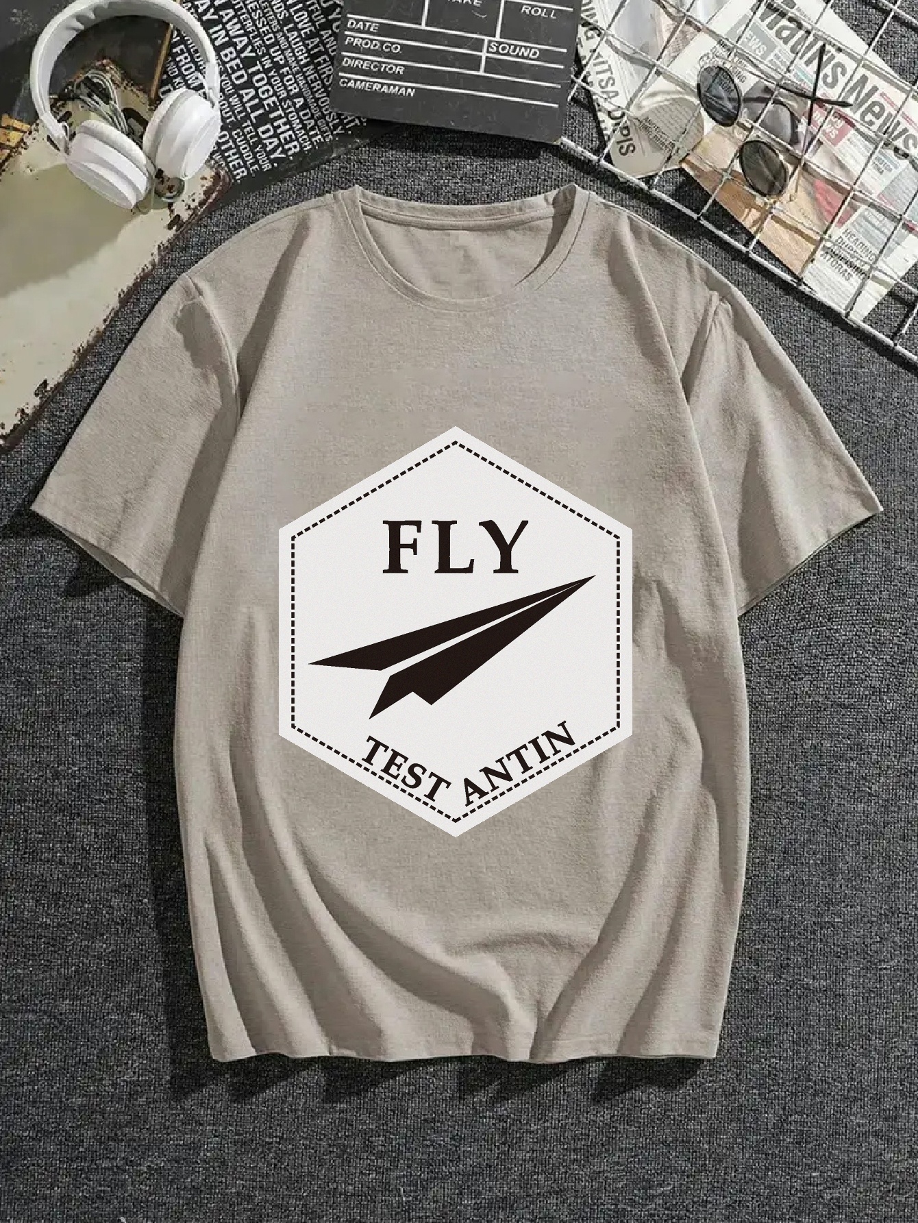 Plus Size Men's fly Fishing  Graphic Print T shirt - Temu