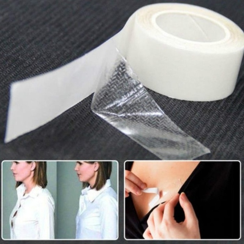 Two Sided Tape Double Sided Body Tape Adhesive Tape Anti Clothing Dress  Tapes Paste Stickers For Bra Strap Clothes Dress - Temu Qatar