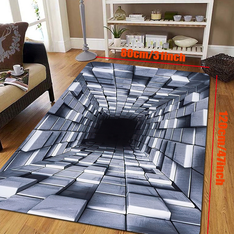 3D Stereo for Living Room Carpet Bedroom Bedside Floor Mat Anti-slip Rugs  New