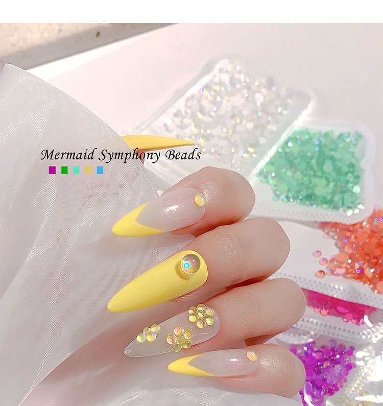 Decoration Nails Pearls 2 4, Mermaid Nails Rhinestone