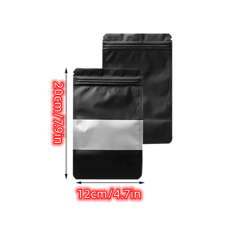 100x Matte Black Resealable Ziplock Bags For Tshirts Clothing -   - Up to 50% Discount - Free Delivery