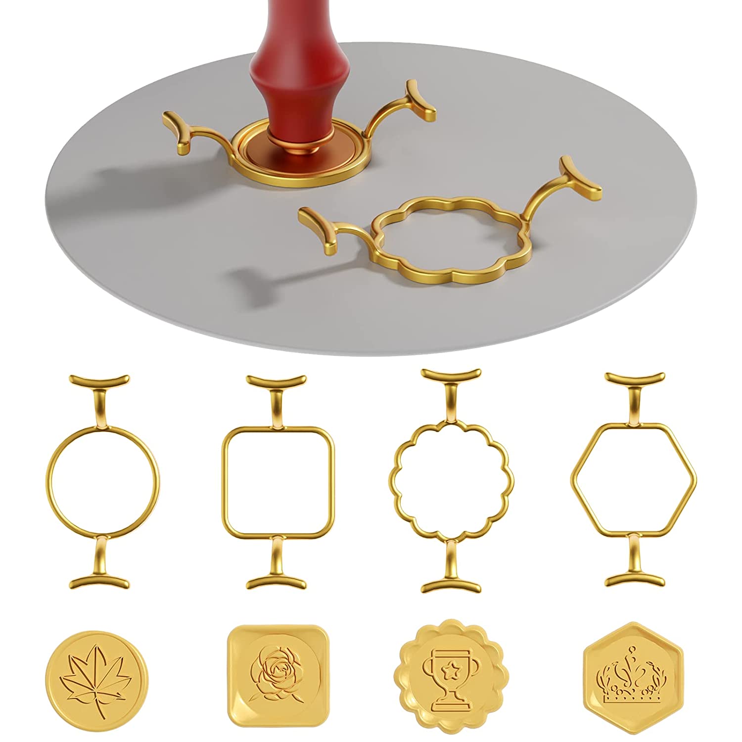 Metal Wax Seal Molds Flower Shape For Wax Seal Stamp sealing - Temu