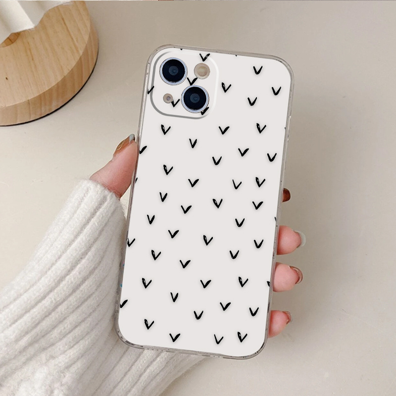 V Sign Pattern Design Protective Mobile Phone Case For Iphone 14