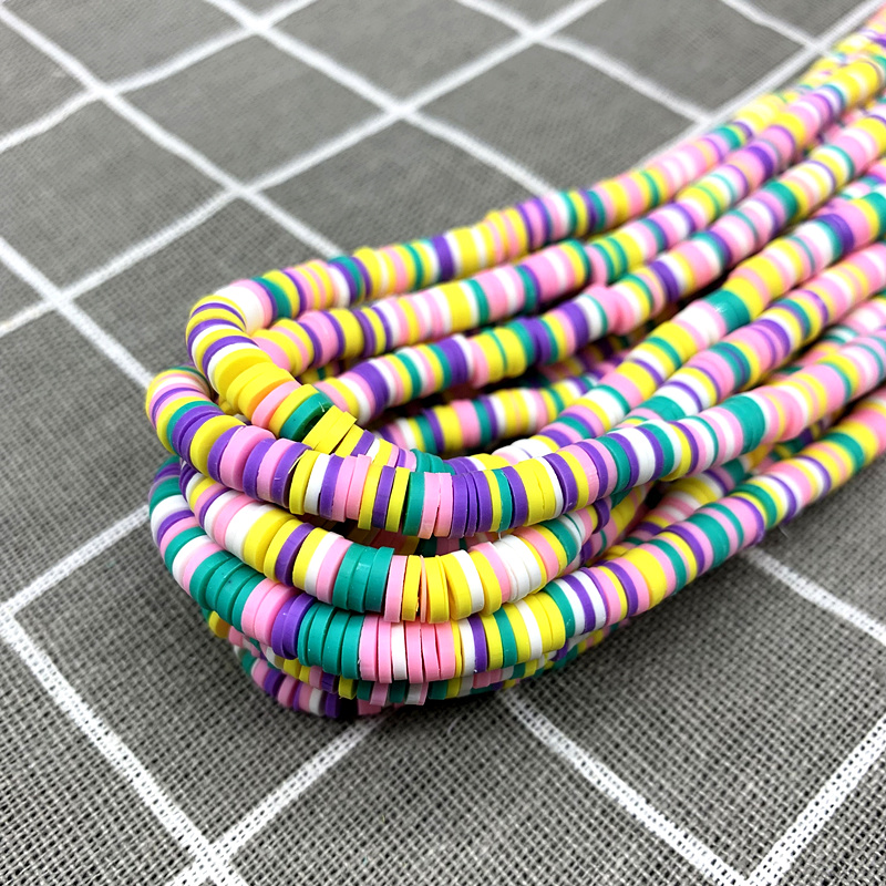 Teal Mix Clay Bracelets -  Australia  Bracelets handmade beaded, Clay  bead necklace, Beads bracelet design