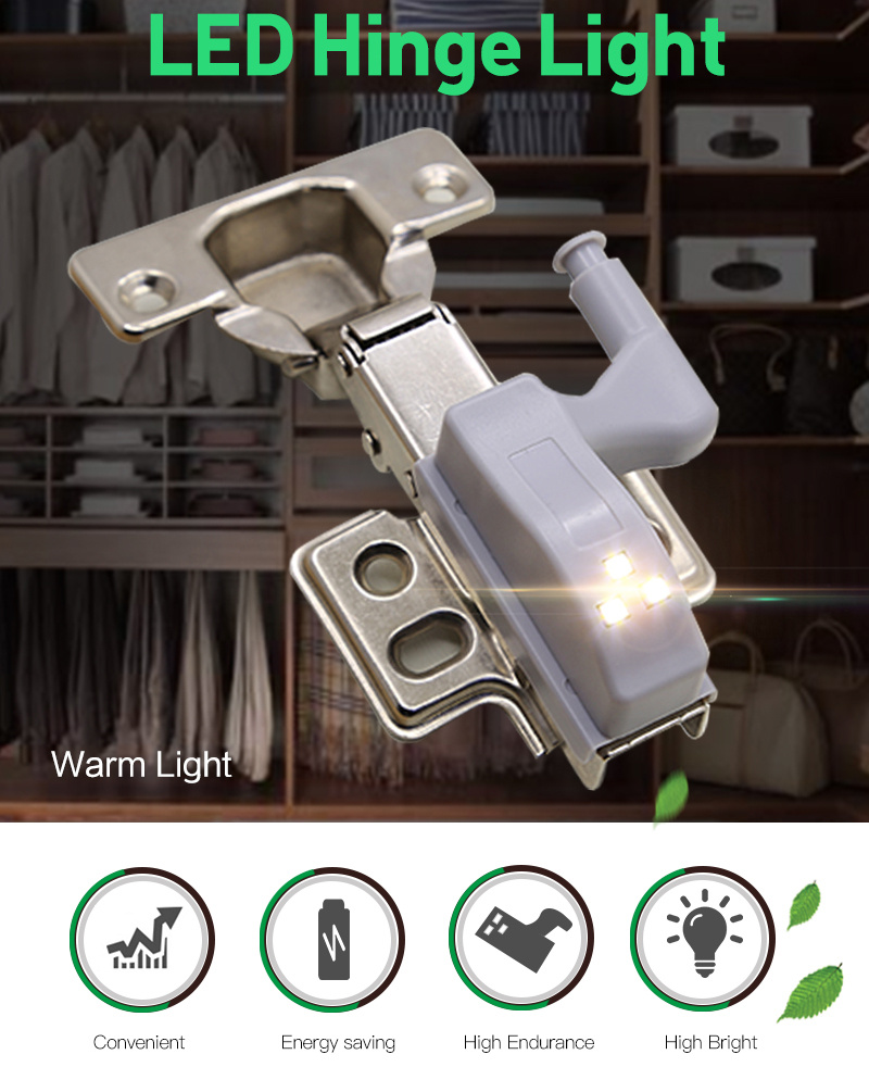 Led Cabinet Light Inner Hinge Lamp Universal Wardrobe Temu