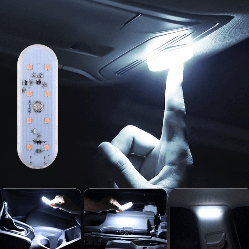 Wireless Magnetic Mini Led Car Lights: 8led 6led Touch - Temu